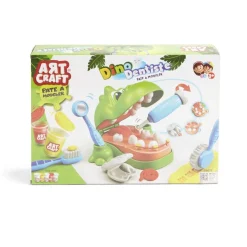 Pâte à modeler dinosaure dentiste