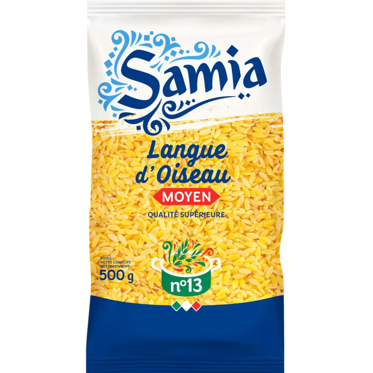 Pâtes Samia langue d'oiseau taille moyen 500g < Gifi Clearance