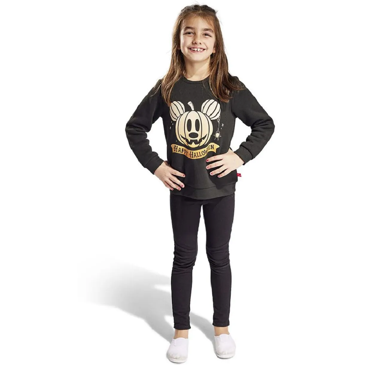 Pull enfant Disney Halloween Mickey phosphorescent 11/14ans < Gifi Online