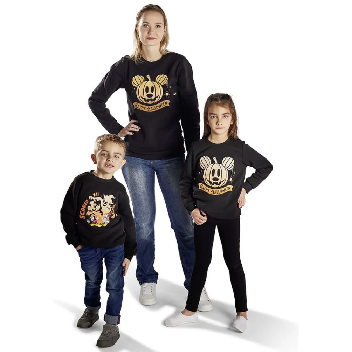 Pull enfant Disney Halloween Mickey phosphorescent 7/10ans < Gifi New