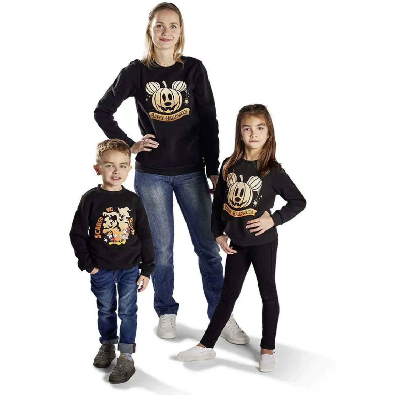 Pull enfant Disney Halloween Mickey phosphorescent 4/6ans