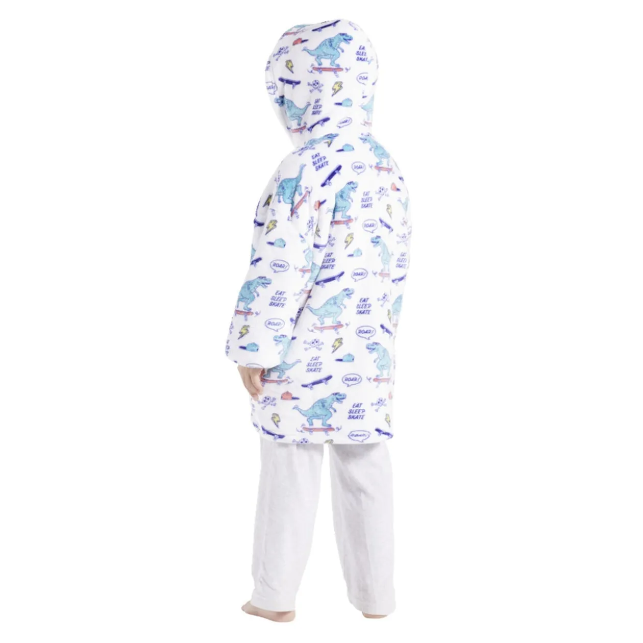 Pull plaid enfant motif renne ou dinosaure Taille unique - 2 modèles