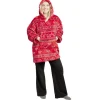 Pull plaid Noël adulte à capuche rouge et vert 70xH80cm (4 modèles) < Gifi Outlet