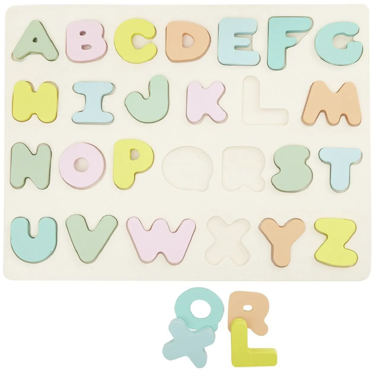 Puzzle alphabet en bois 26 pièces