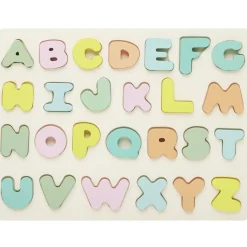 Puzzle alphabet en bois 26 pièces