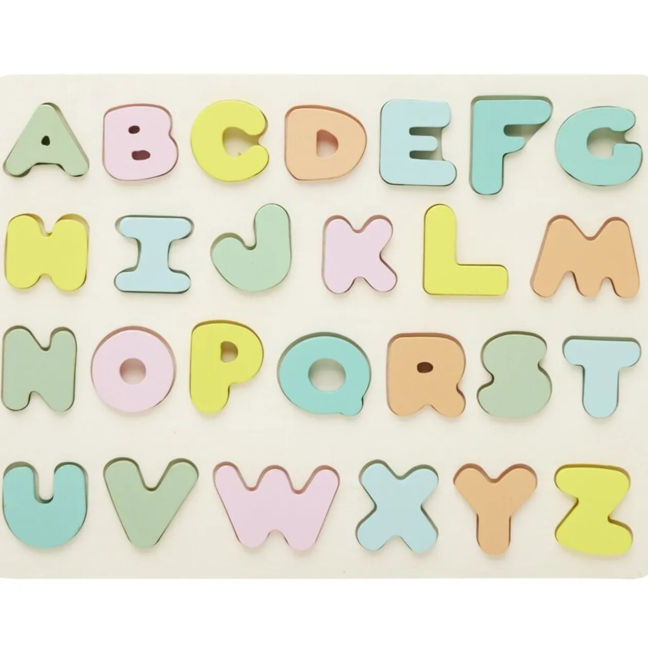 Puzzle alphabet en bois 26 pièces