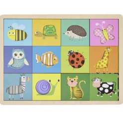 Puzzle animal éducatif bois 30x22cm