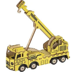 Puzzle 3D assemblage construction bois (4 modèles)