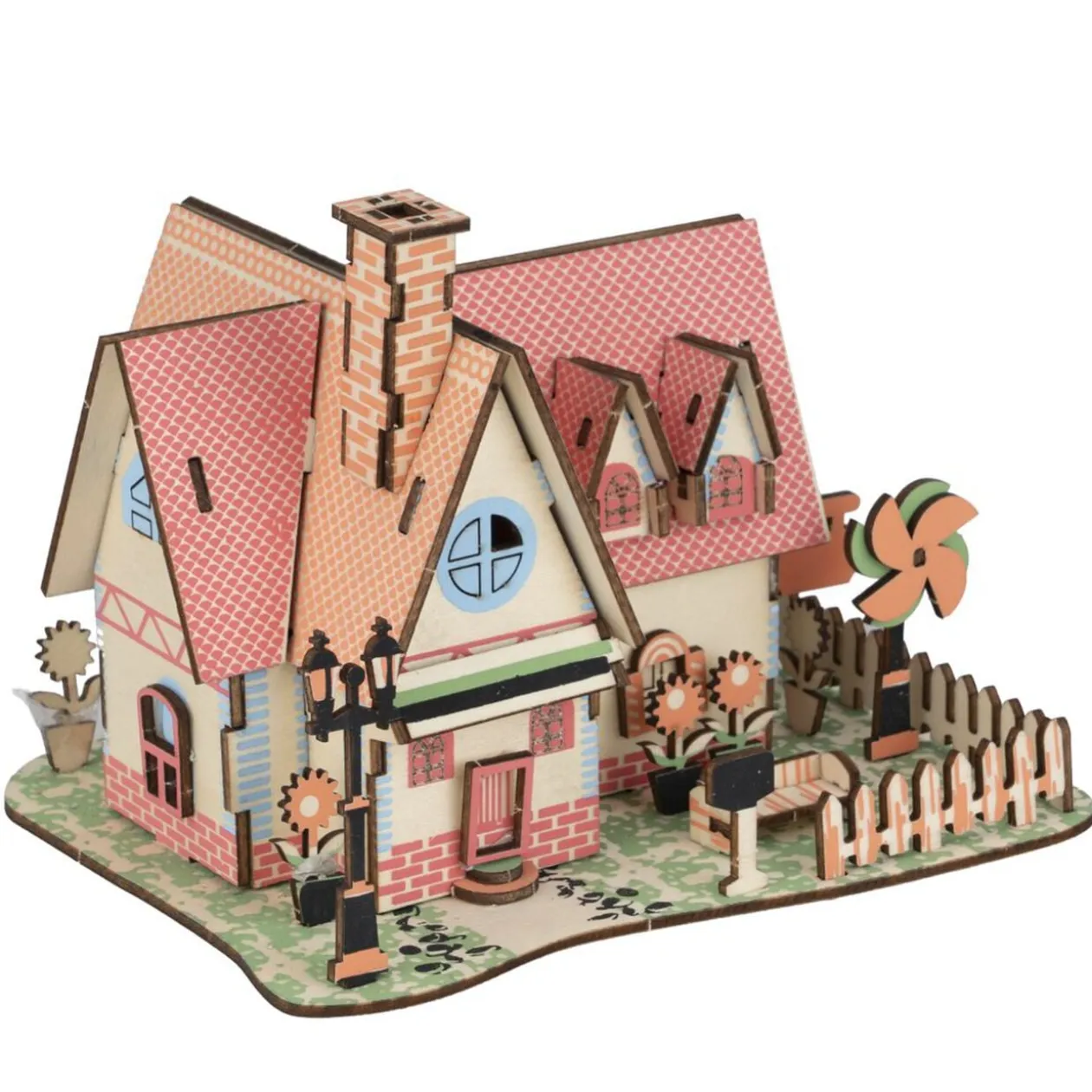 Puzzle 3D assemblage construction bois (4 modèles)