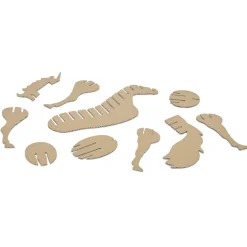 Puzzle 3D en papier carton brun (4 modèles) < Gifi Clearance
