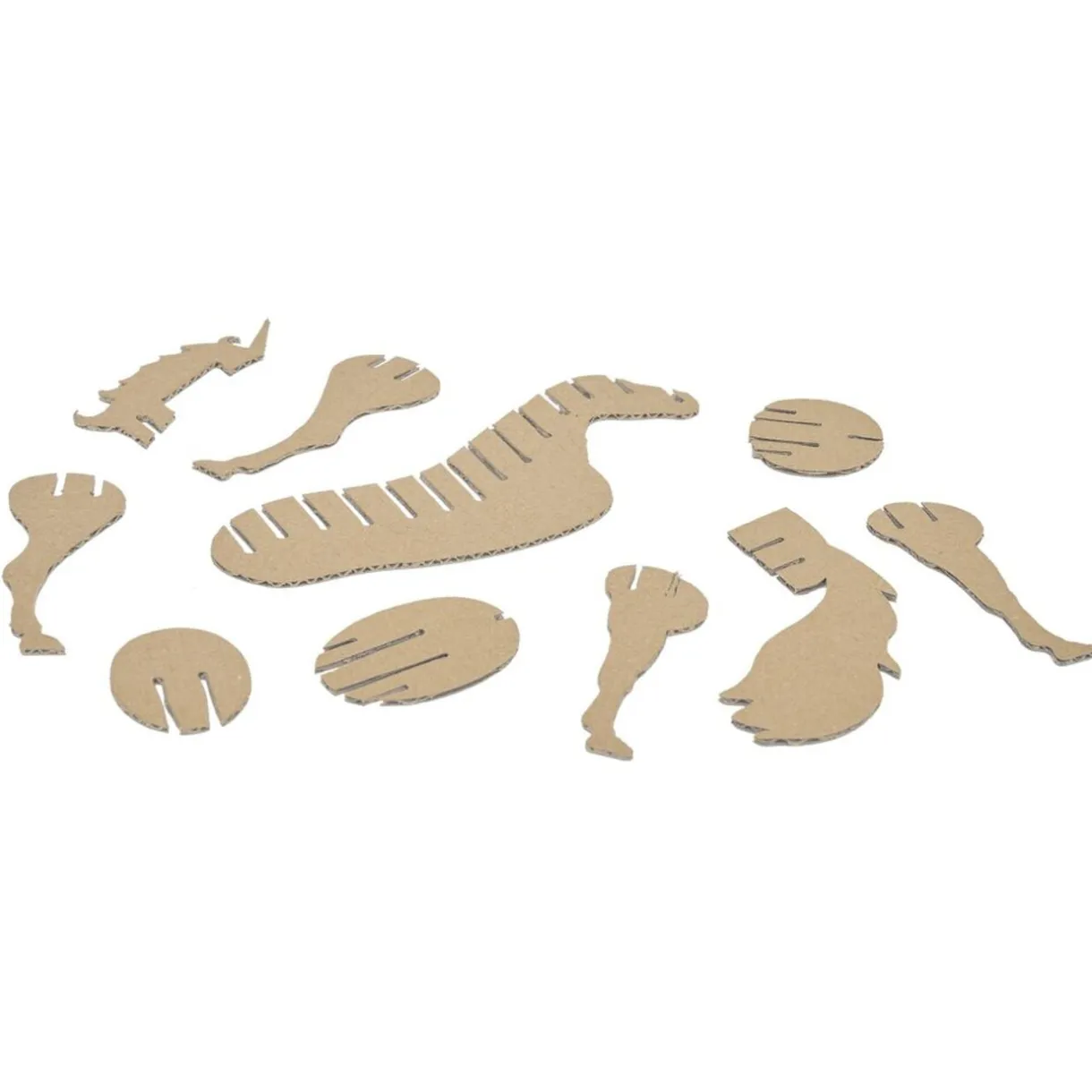 Puzzle 3D en papier carton brun (4 modèles) < Gifi Clearance