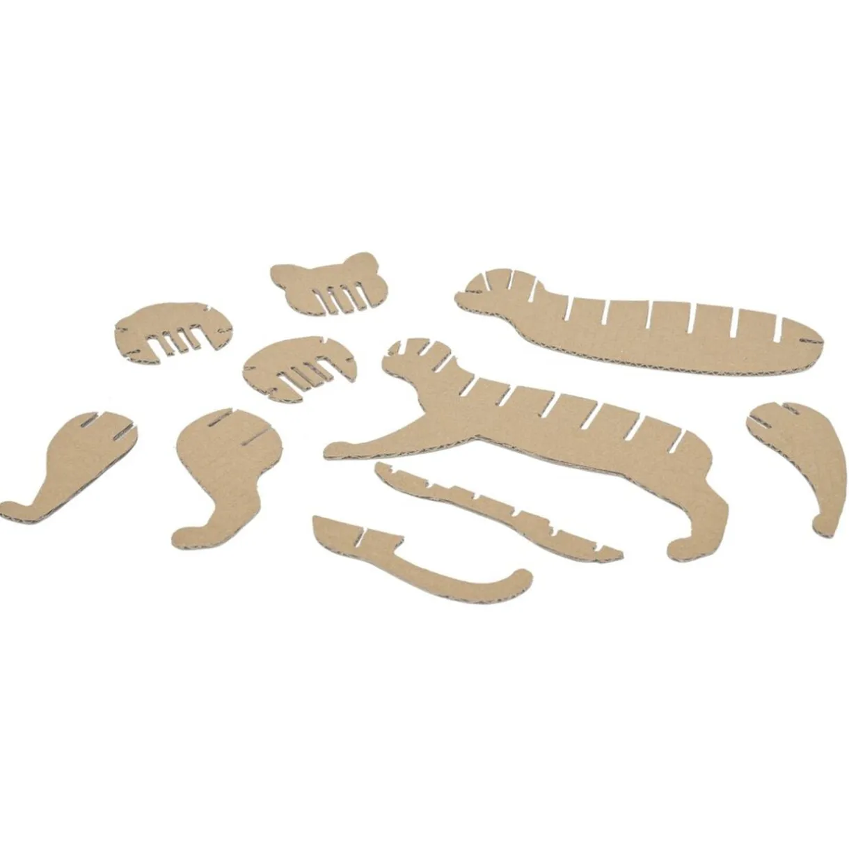 Puzzle 3D en papier carton brun (4 modèles) < Gifi Clearance