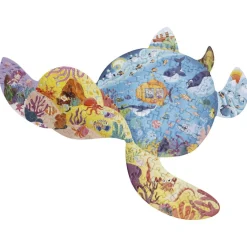 Puzzle enfant forme animaux 80à200 pièces carton (4 modèles)