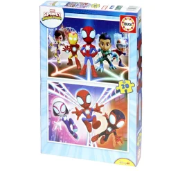 Puzzle enfant x2 Spidey 20 pièces recto-verso