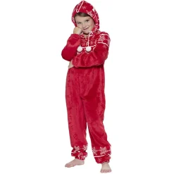 Pyjama combinaison de Noël enfant rouge blanc