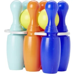 Quille en plastique pour bowling bleu et orange x6 < Gifi Sale