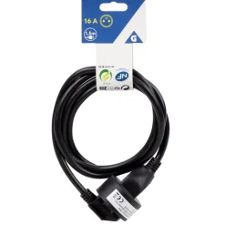 Rallonge électrique 16A 1,5m noir < Gifi Online