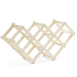 Range bouteille pliable en bois 5 cases 45x12,5xH24cm < Gifi Best