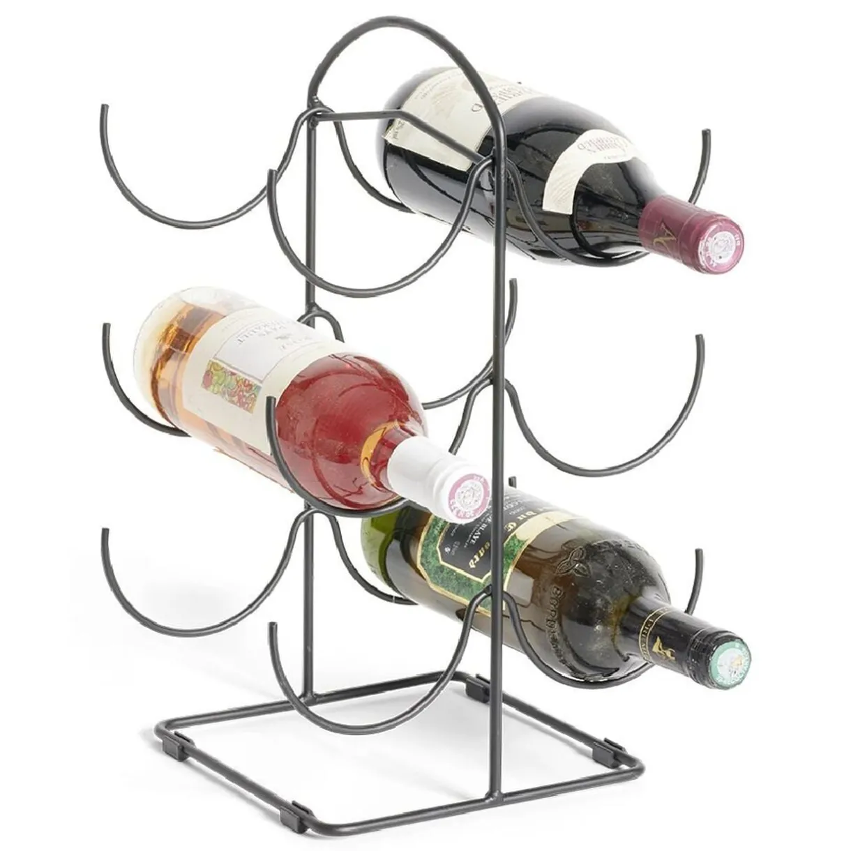 Range bouteille vertical 6 emplacements métal 19x25xH40cm < Gifi Outlet