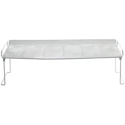 Range chaussures étagère blanche superposable 68x28xH22cm