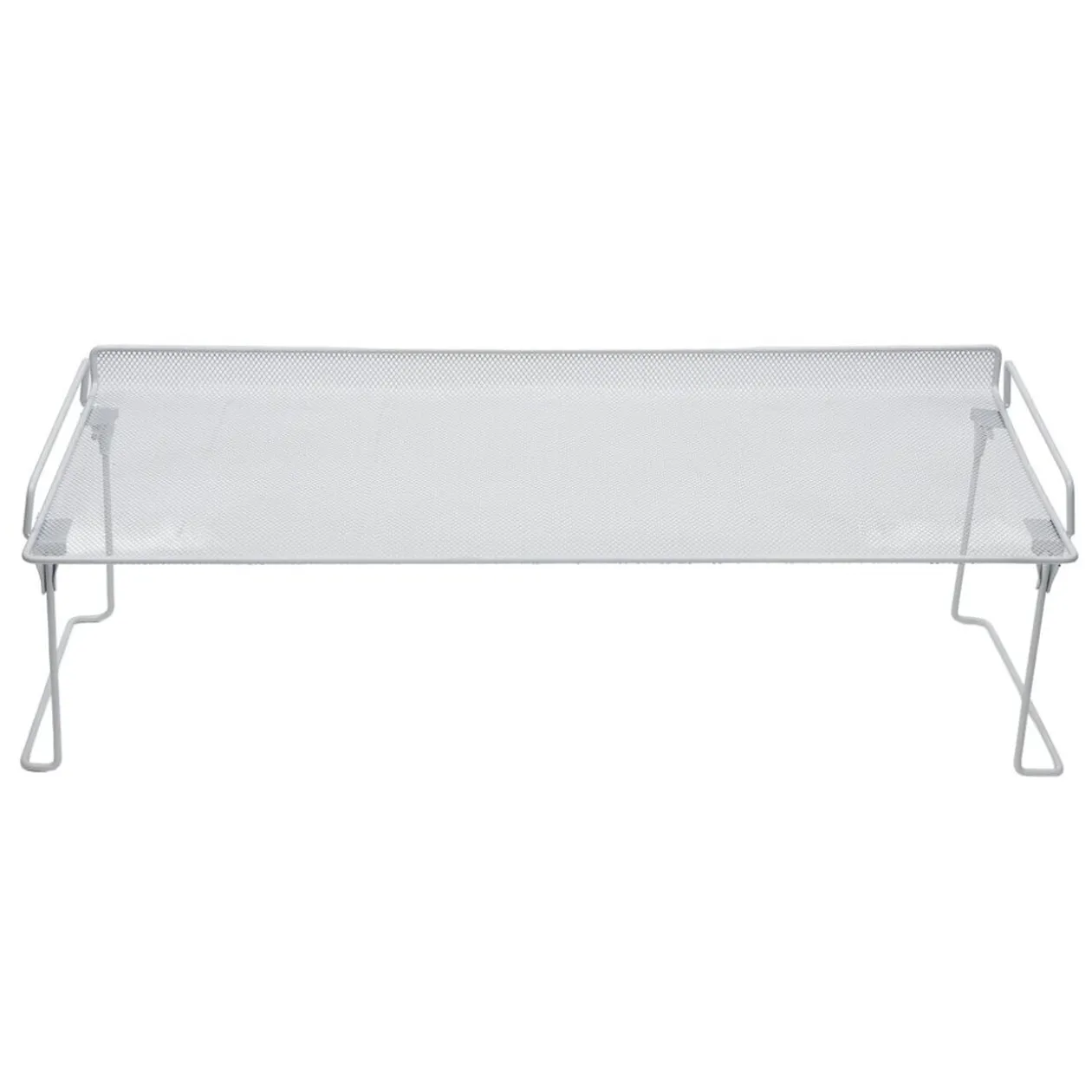 Range chaussures étagère blanche superposable 68x28xH22cm