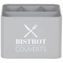 Range couvert BISTROT en métal gris < Gifi New