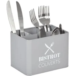 Range couvert BISTROT en métal gris < Gifi New
