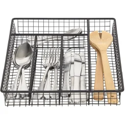 Range couvert pour tiroir grillage en fer noir < Gifi