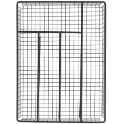 Range couvert pour tiroir grillage en fer noir < Gifi