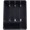 Range-couverts plastique noir