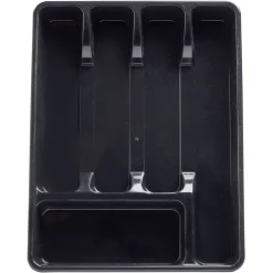 Range-couverts plastique noir