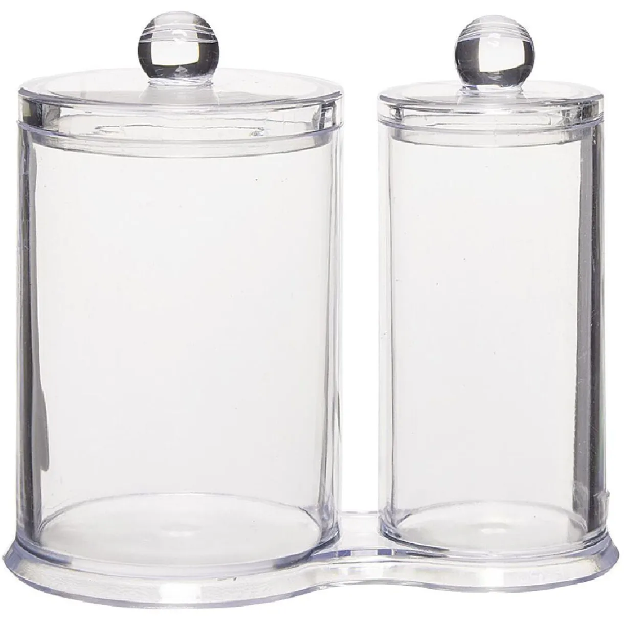 Range disques et coton tige en plastique transparent < Gifi Online