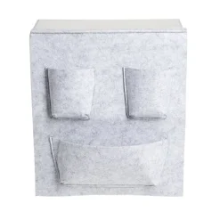 Rangement Box Cube pochette feutrine gris clair 34x30cm < Gifi Outlet
