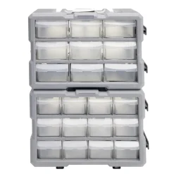 Rangement bricolage modulable plastique gris 9 casiers 28x17xH16cm < Gifi Clearance