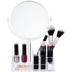 Rangement cosmétique miroir 9 compartiments 20x15xH5cm < Gifi Clearance