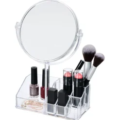 Rangement cosmétique miroir 9 compartiments 20x15xH5cm < Gifi Clearance