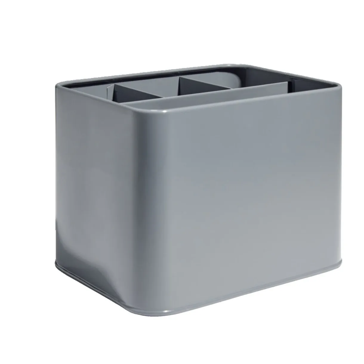 Rangement couverts fer gris 17x13xH12cm < Gifi Best