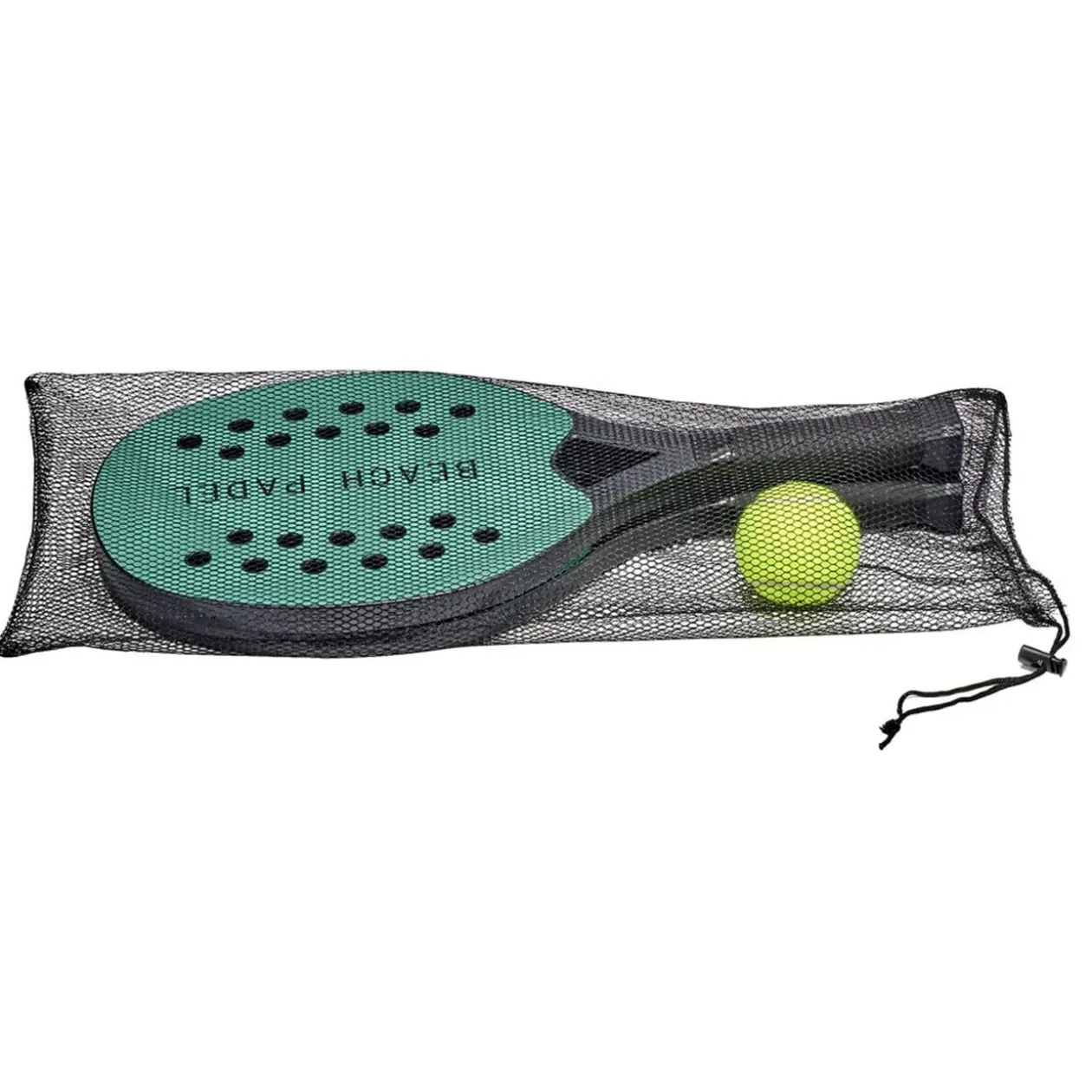 Raquette de plage padel plastique x2 avec 1 balle caoutchouc (3 pièces)