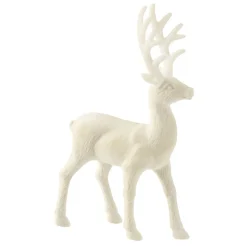 Renne de Noël floqué effet velours H24cm (2 modèles)