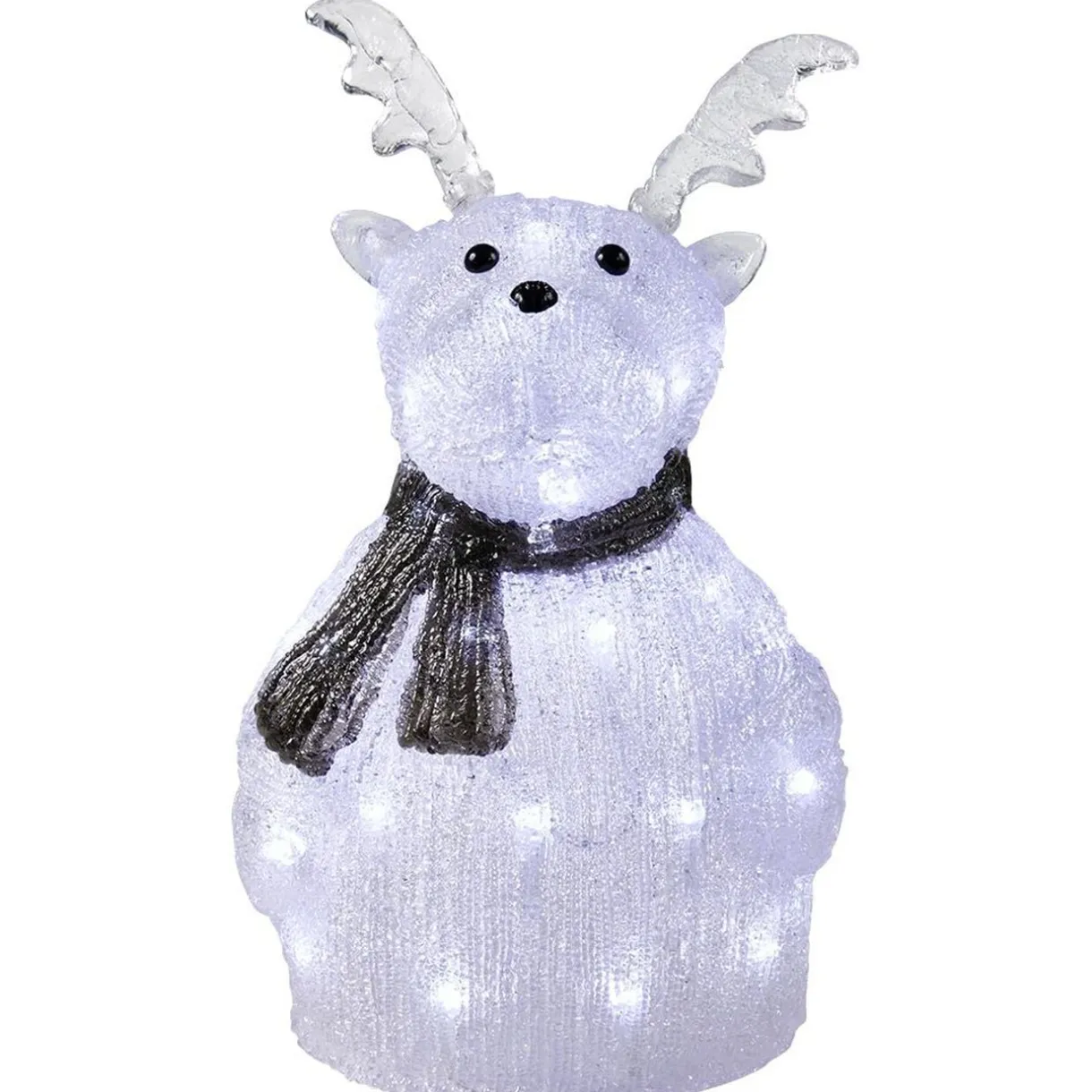 Renne lumineux acrylique H33cm 40 LED blanc froid < Gifi New