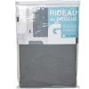 Rideau de douche gris foncé sans anneaux < Gifi Best