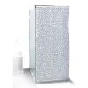 Rideau de douche motif mosaïque rosace blanc et gris 180x200cm < Gifi Clearance