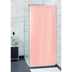 Rideau de douche rose uni