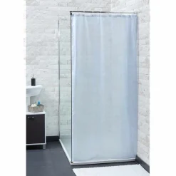 Rideau de douche semi-transparent blanc < Gifi Hot