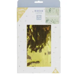 Rideau de porte fil alu doré 1x2m
