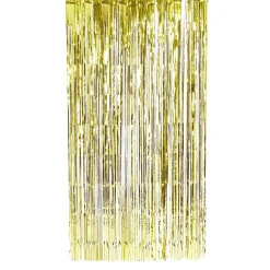 Rideau de porte fil alu doré 1x2m