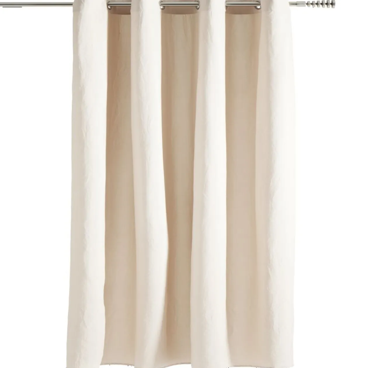 Rideau effet coton lavé 140x240cm (3 modèles)