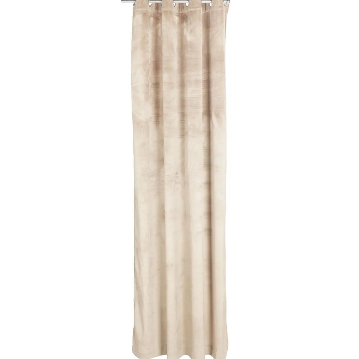 Rideau effet velours 260x140cm polyester beige < Gifi Sale