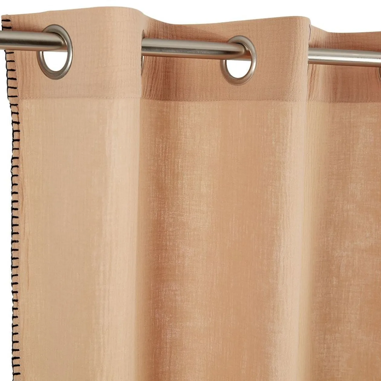 Rideau en gaze de coton 130x240cm rose