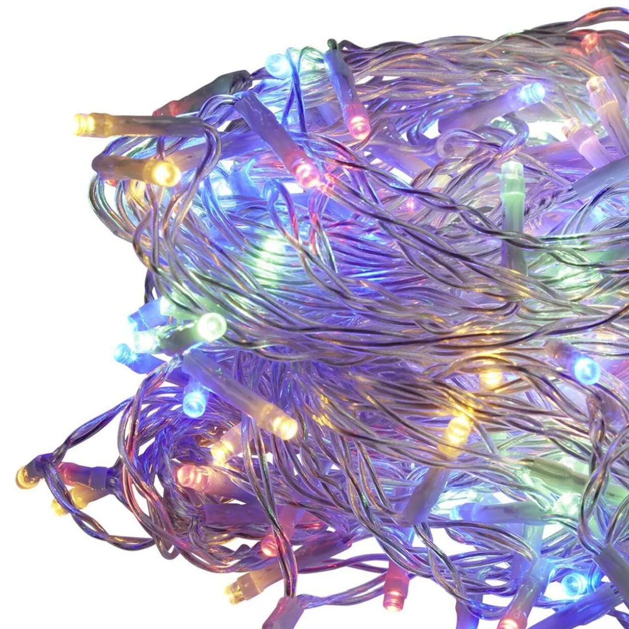 Rideau électrique 180 LED 2,47m multicolore